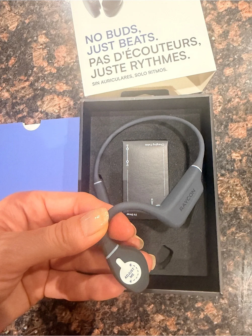 New Raycon Bone Conduction Headphones Bluetooth - Open Ear Running